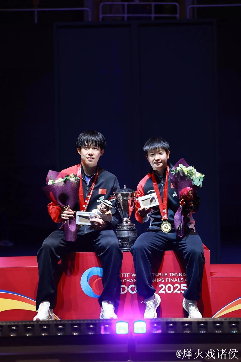 王楚钦积9925分领跑男单，孙颖莎以11600分位居女单榜首